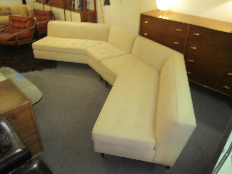 Mid-Century Modern Bertha Schaefer Sectional Sofa by Singer and Sons